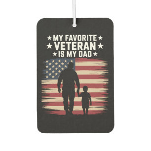 Father Veterans Day Dad Proud Car Air Freshener