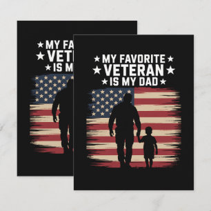 Father Veterans Day Dad Proud Card