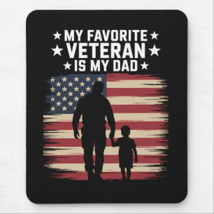 Father Veterans Day Dad Proud Mouse Pad