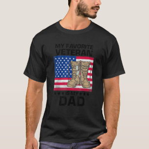 Father Veterans Day My Favourite Veteran Is My Dad T-Shirt