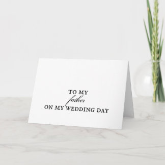 Father Wedding Thank You Card