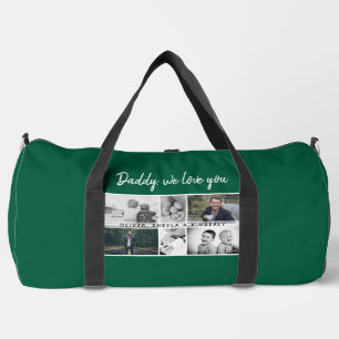 Father with Kids and Family Dad 6 Photo Duffle Bag