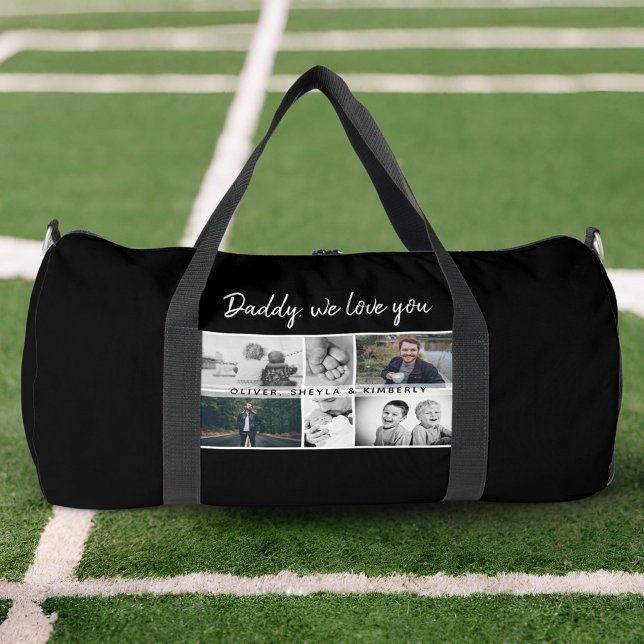 Father with Kids and Family Dad 6 Photo Duffle Bag (Creator Uploaded)