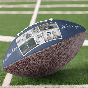 Father with Kids and Family Dad Photo Collage Football