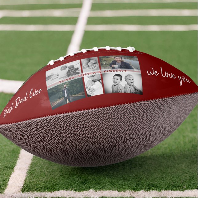 Father with Kids and Family Dad Photo Collage Football (Creator Uploaded)