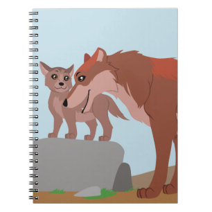 Father Wolf and Pup Notebook