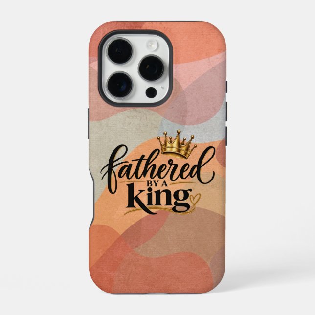 Fathered by a King iPhone Case (Back)