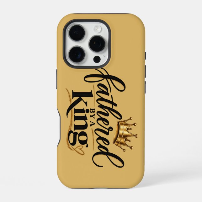 Fathered by a King iPhone Case (Back)