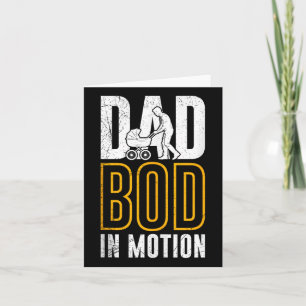 Fatherhood Dad Bod In Motion Funny Soon-to-be Dad Card