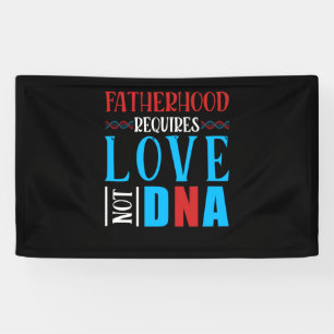 Fatherhood Father's Day for Stepdad Stepfather Banner