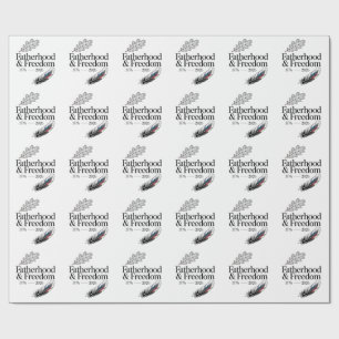 Fatherhood & Freedom 1776 - 2026 Fathers Day Wrapping Paper