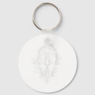 Fatherhood Is Kingdom Work Retro Faith Based Lion Key Ring
