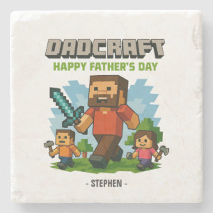 Fatherhood Mode Activated – Happy Father’s Day Stone Coaster