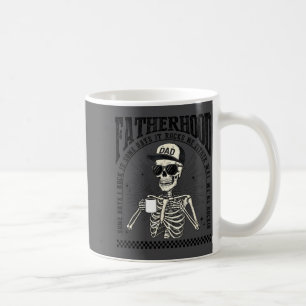 Fatherhood Skeleton Rockin Some Days Funny Vintage Coffee Mug