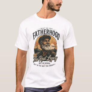 Fatherhood The Real Legacy Vintage Father's Day T-Shirt