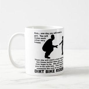 Fatherly Advice Dirt Bike Motocross Funny Mug