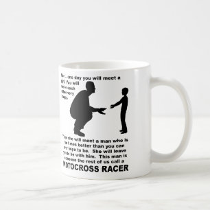 Fatherly Advice Motocross Dirt Bike Funny Mug