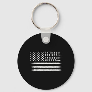 Fathers Against Raising Morons Funny Dad Joke Fath Key Ring