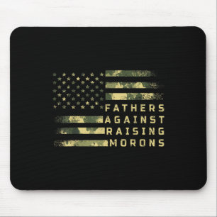 Fathers Against Raising Morons Funny Dad Joke Fath Mouse Pad