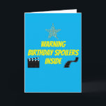 Father's Birthday Spoiler Birthday Card<br><div class="desc">Great movie spoiler theme birthday card for dad from daughter or son.</div>