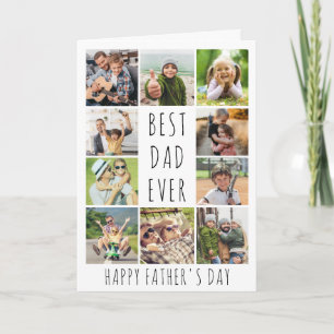 Father's Day 12 Photos Modern Holiday Card