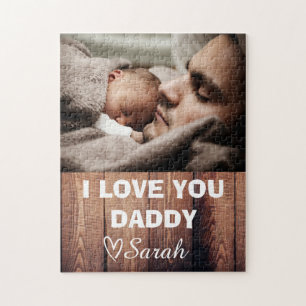 Father's Day 1 Photo Personalised  Jigsaw Puzzle