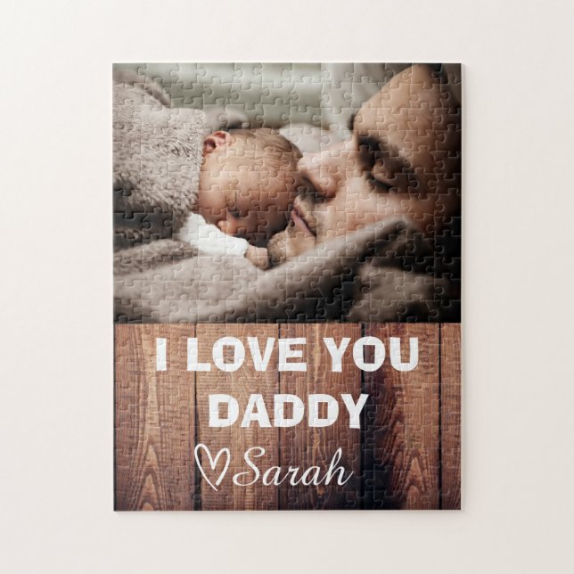 Father's Day 1 Photo Personalised  Jigsaw Puzzle (Vertical)