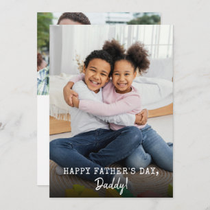 Father's Day 2 Photos Holiday Card