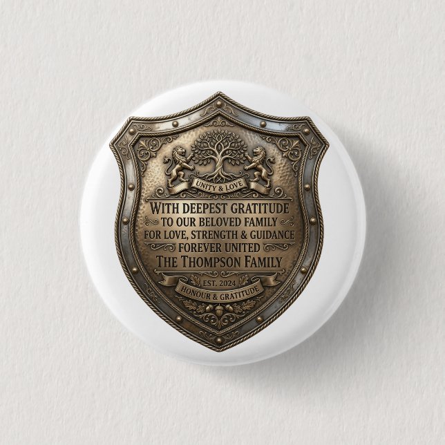 Father's Day 3 Cm Round Badge (Front)