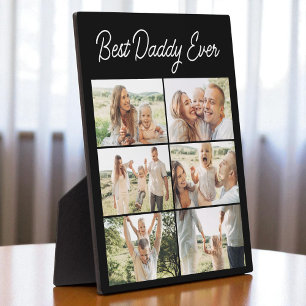 Father's Day 6 Photo Collage Best Daddy Ever  Plaque
