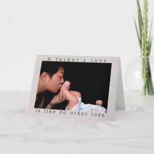 Father's Day   A Father's Love   Custom Photo Card