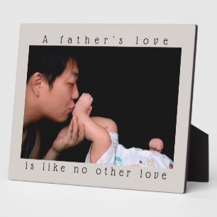 Father's Day A Father's Love Personal Photo Plaque