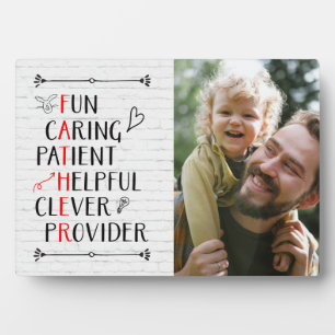 Father's Day Acrostic Photo Plaque