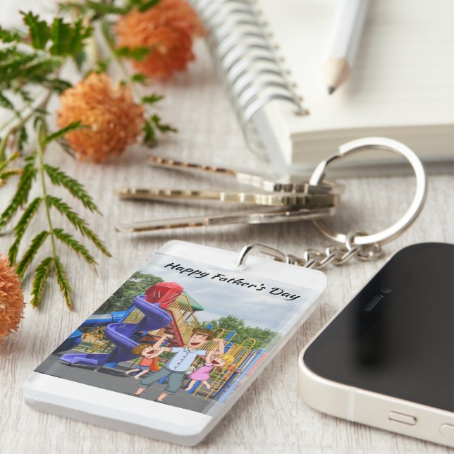 Father's Day Acrylic Keychain (Front Right)