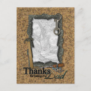 Father's Day ADD YOUR PHOTO Tools Postcard