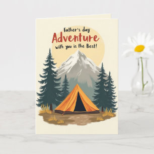 Fathers Day Adventure Camping Theme  Card