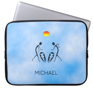 Father's Day African Silhouette Drumming Laptop Sleeve