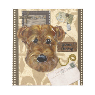 FATHER'S DAY AIREDALE NOTEPAD