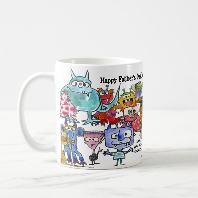 Father's Day Alien Children Mug (Left)