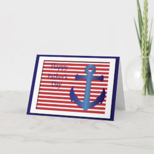 Father's Day Anchor Nautical Card