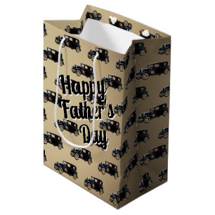 Father's Day Antique Car Medium Gift Bag
