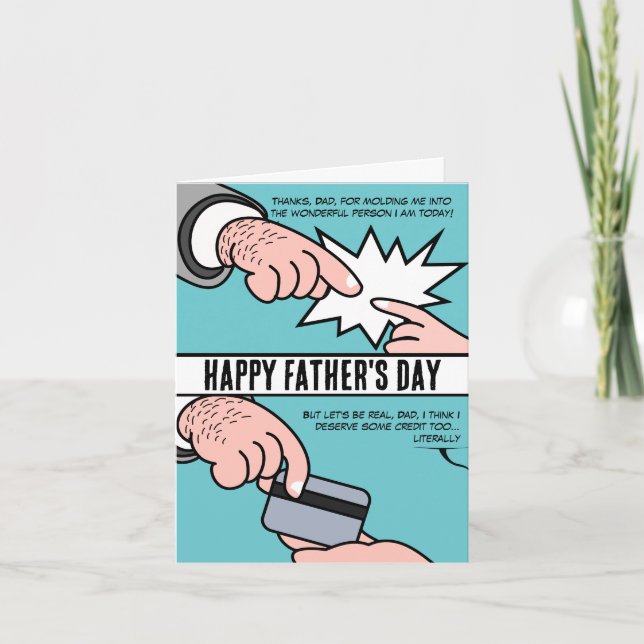 Father's Day Appreciation: A Funny Tribute Card (Front)
