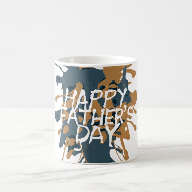 Father's Day Artsy Abstract  Coffee Mug (Center)