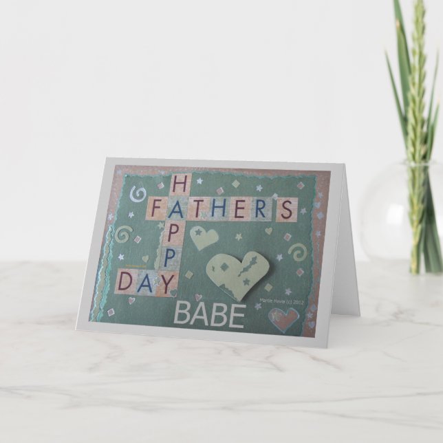 Father's Day - Babe - Scrapbook Card (Front)