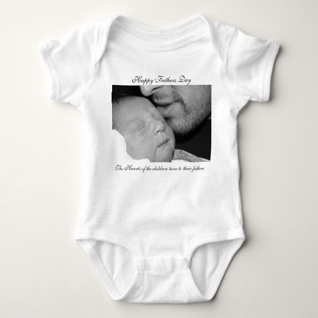 Fathers day baby bodysuit (Front)