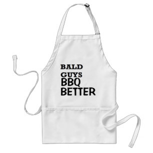 Fathers Day Bald Guys BBQ Better Birthday Standard Apron