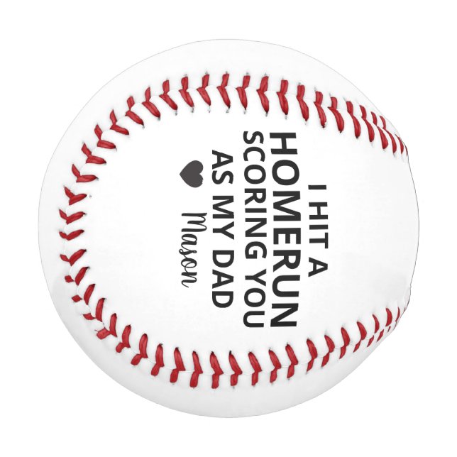 Fathers Day Baseball Personalised Gift (Front Left)