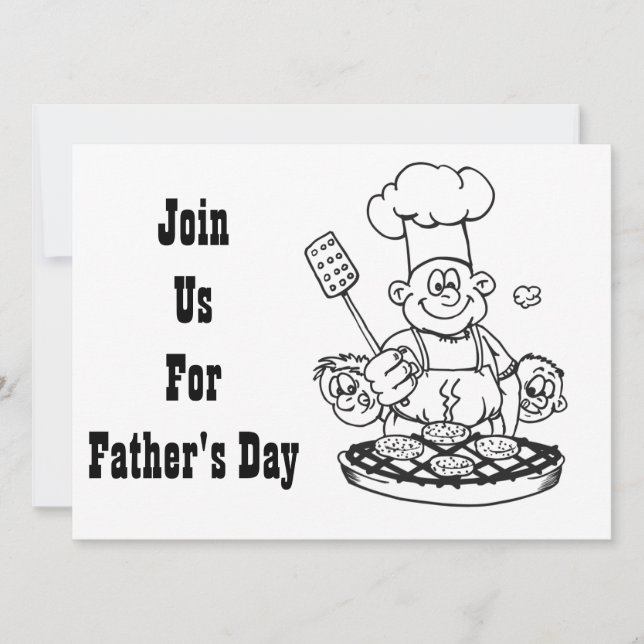 **FATHER'S DAY BBQ** INVITATION (Front)