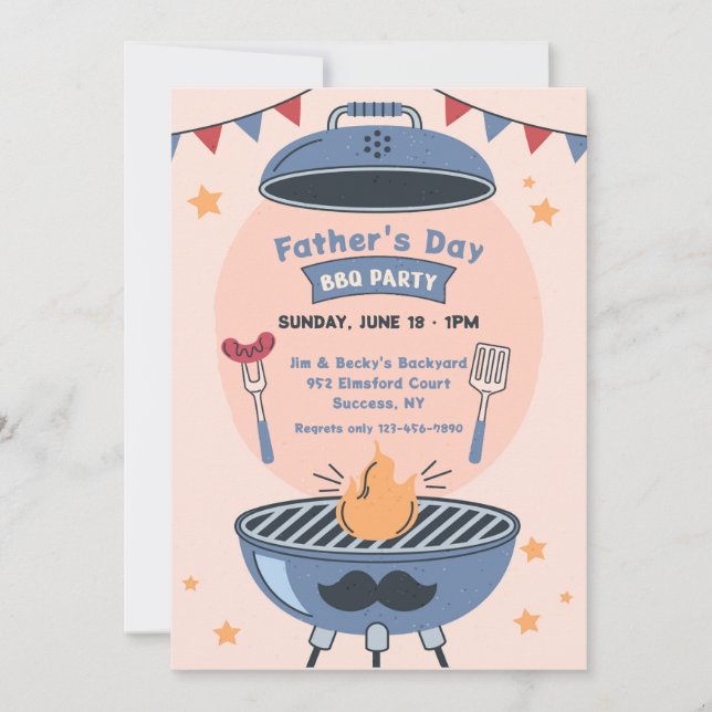 Father's Day BBQ Invitation (Front)