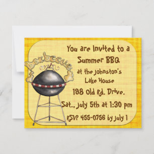 Father's Day  BBQ invitation Family reunion